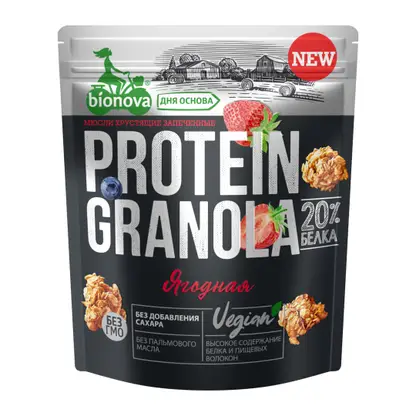 Изображение товара Гранола протеиновая ягодная Bionova 280г