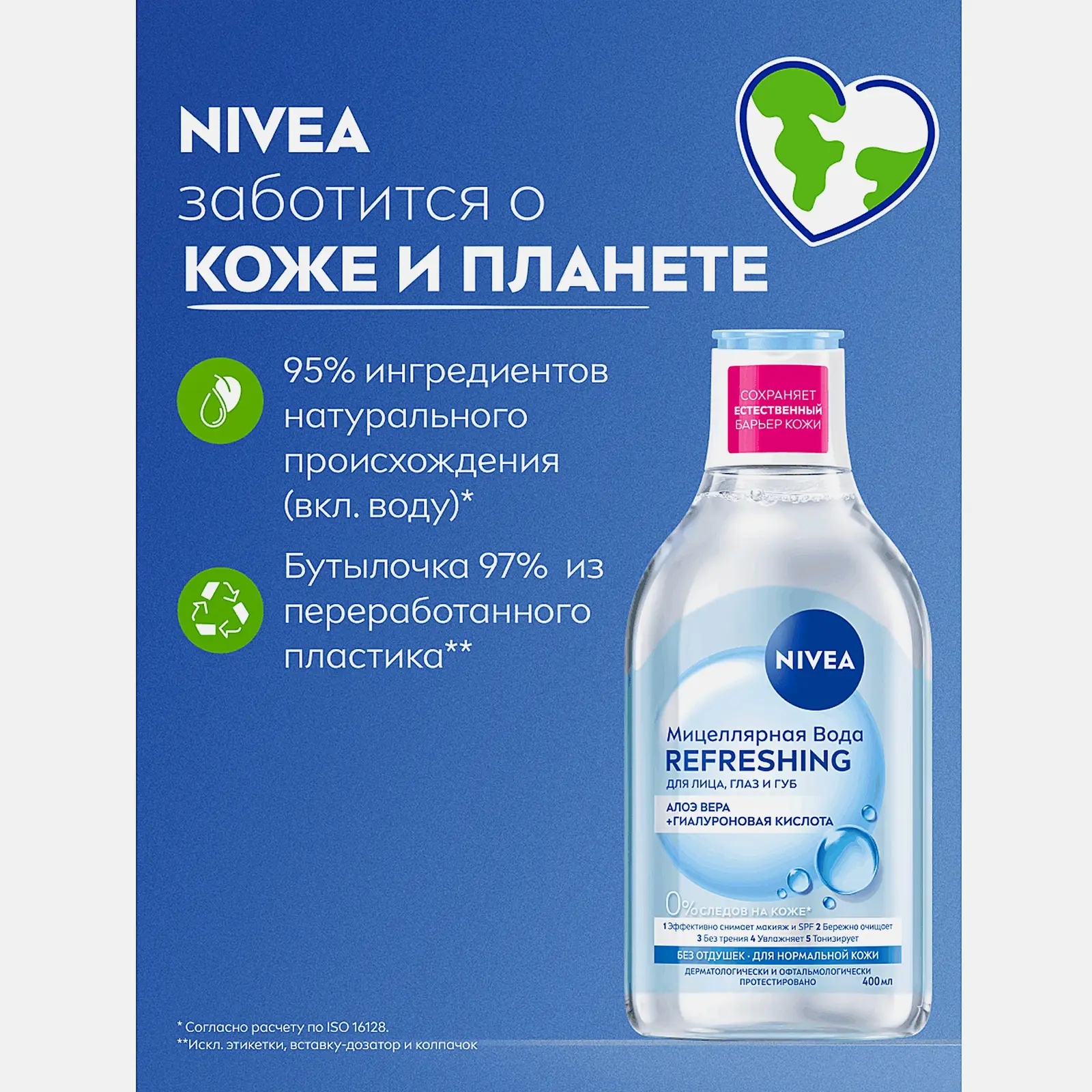 Освежающая мицеллярная вода NIVEA 400мл - фото 3