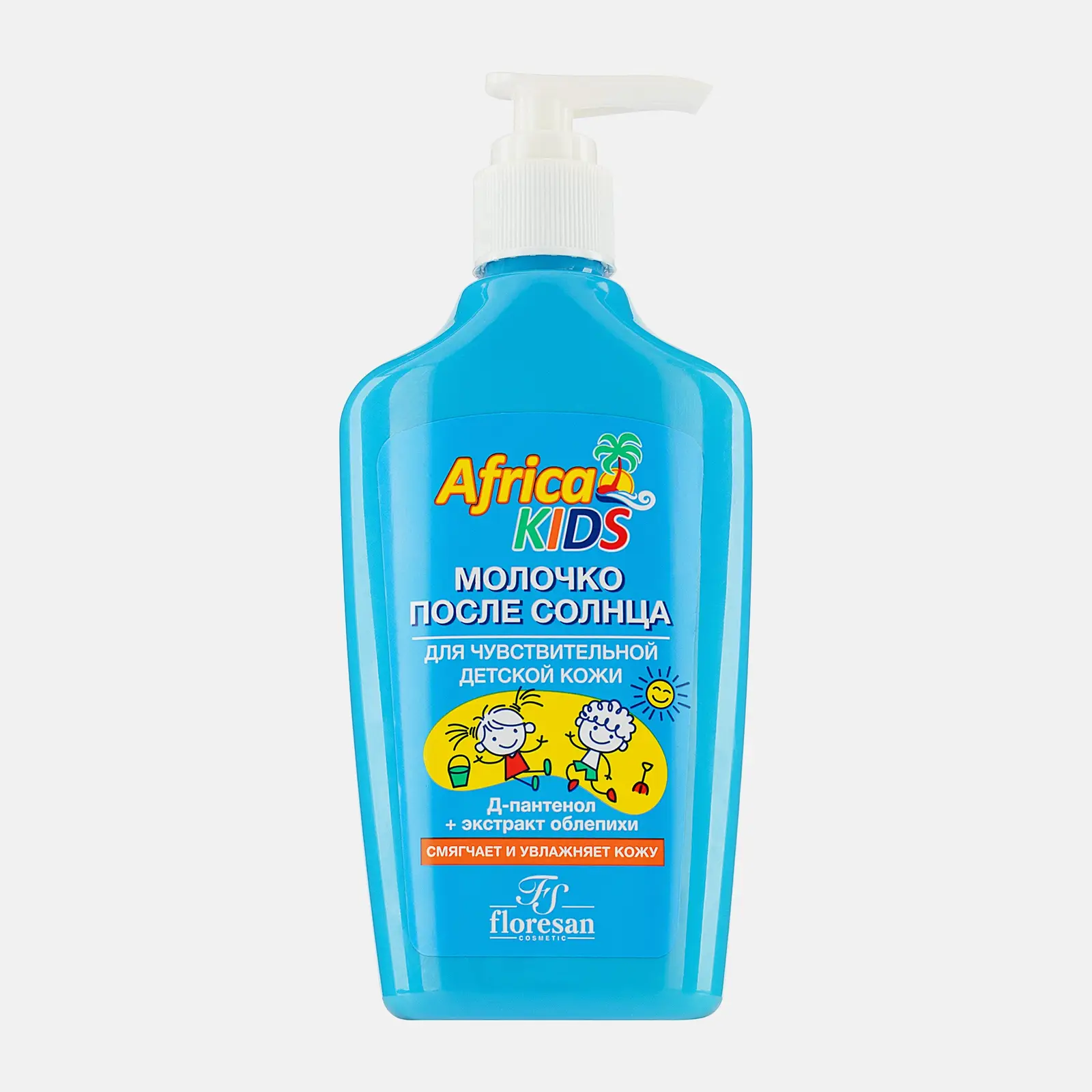 Молочко после загара Floresan Africa Kids Детское смягчение и увлажнение 200мл