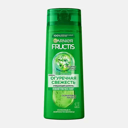Шампунь Garnier Fructis Укрепляющий Огуречная Свежесть для склонных к жирности волос 400мл