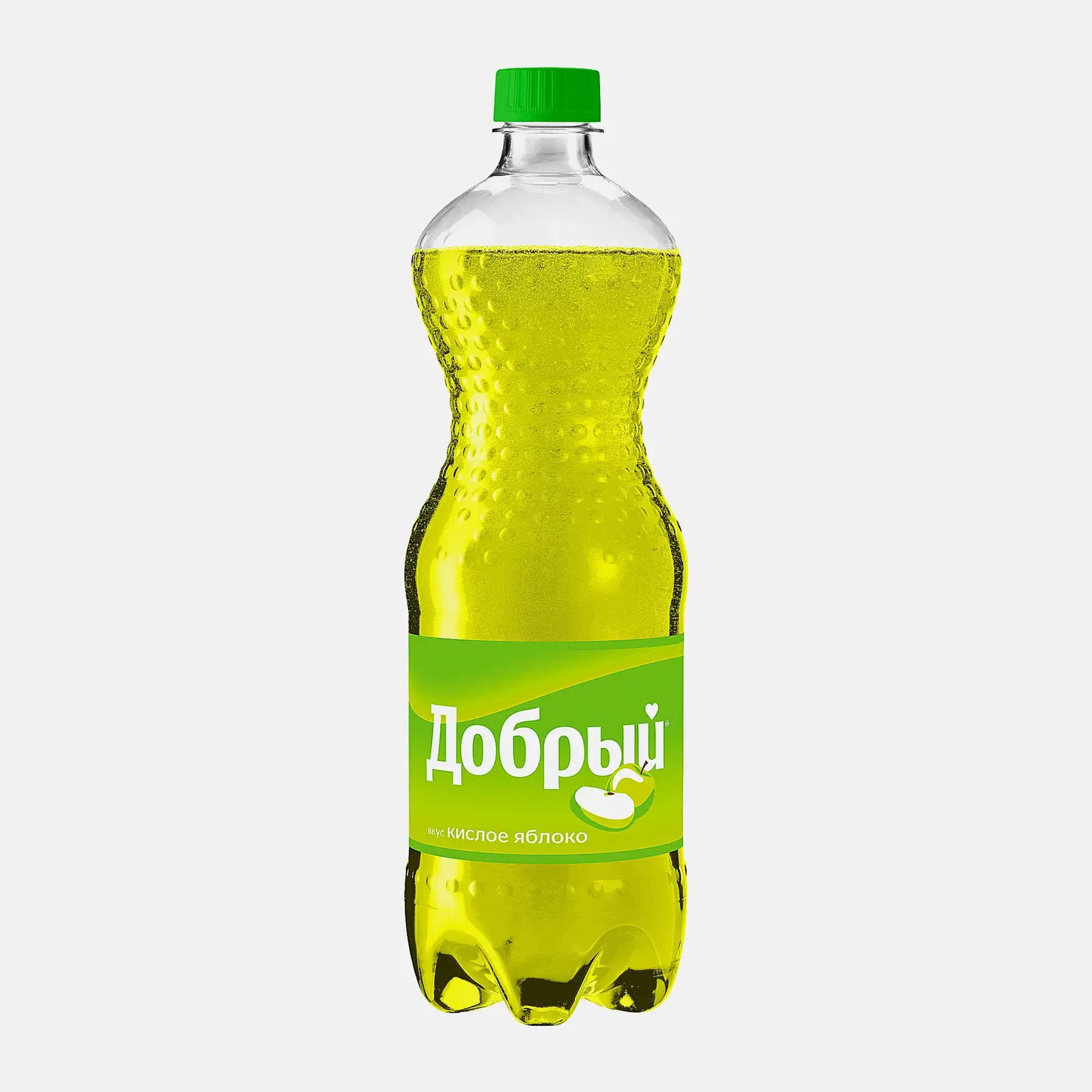 Газированный напиток со вкусом кислого яблока Добрый 1л Газированный напиток со вкусом кислого яблока Добрый 1л