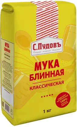 Изображение товара Мука С.Пудовъ блинная классическая 1кг