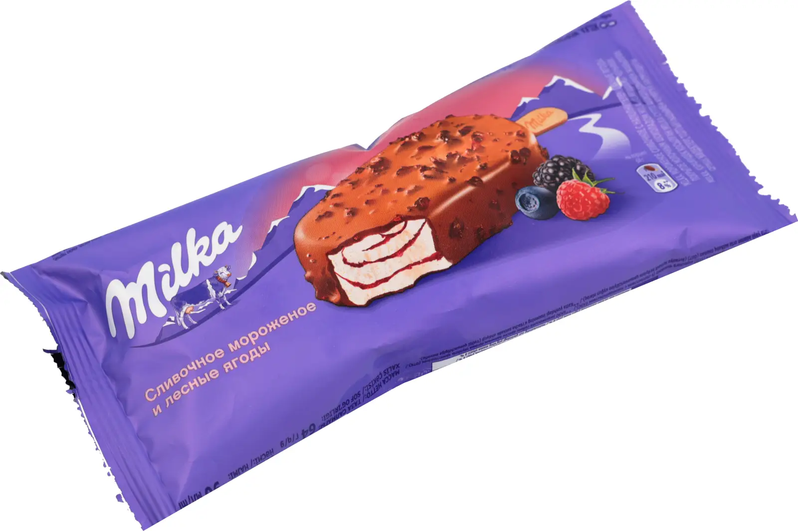 Мороженое Milka эскимо сливочное Лесные ягоды и Черника 64г — в каталоге на  сайте сети Магнит | Краснодар