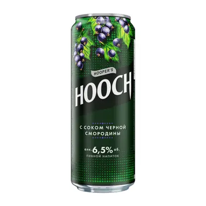 Изображение товара Напиток пивной Hooch Super с соком чёрной смородины 6.5% 450мл