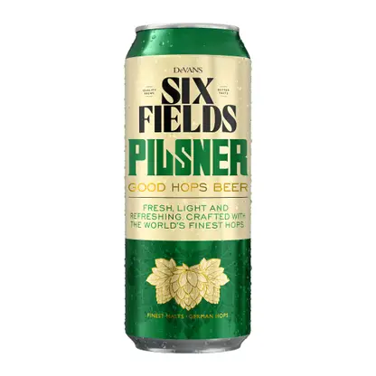 Светлое пиво фильтрованное пастеризованное Six Fields Pilsner 5% 500мл