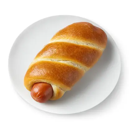 Изображение товара Сосиска в тесте 100г