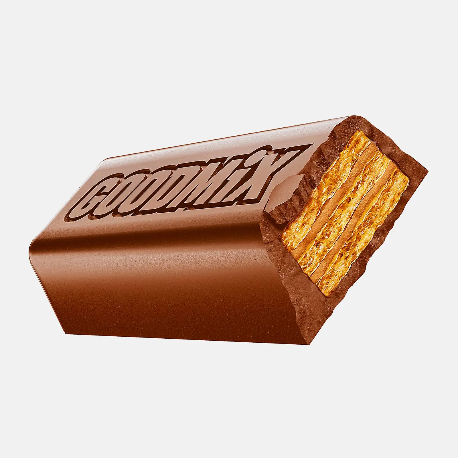 Шоколадный батончик в молочном шоколаде с хрустящей вафлей Goodmix Дуо Original 40г