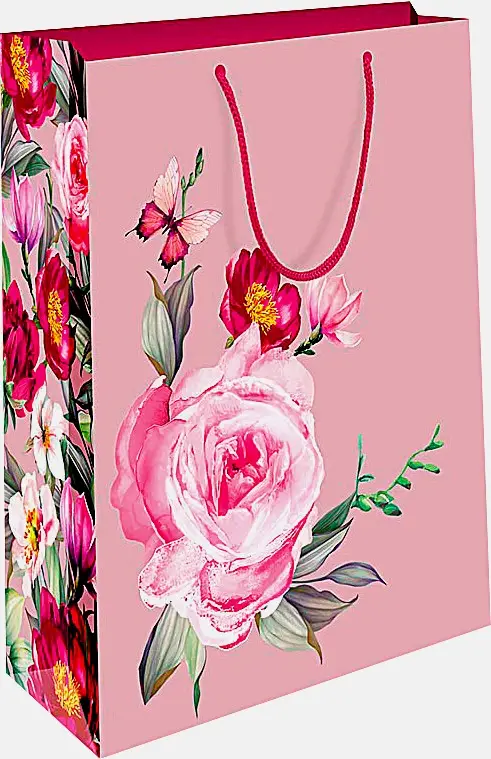 Пакет Арт Дизайн подарочный бумажный ВС 18*22.3*10см в ассортименте