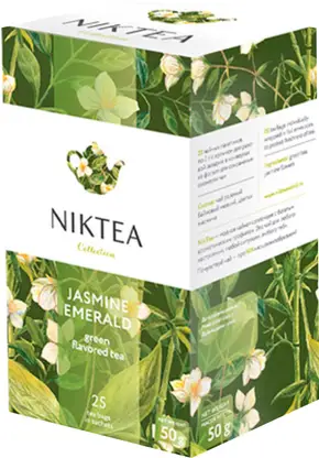 Изображение товара Чай зеленый Niktea Жасмин Эмеральд 25пак