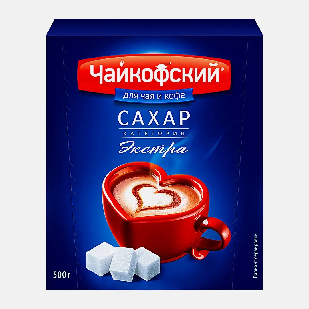 Сахар Чайкофский белый кусковой 500г Сахар Чайкофский белый кусковой 500г