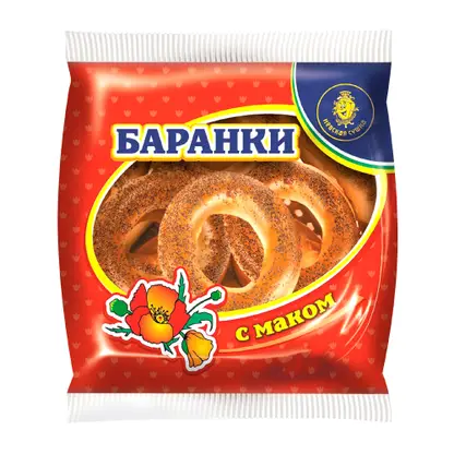 Изображение товара Баранки Оригинальные с маком Невская сушка 300г Изображение товара Баранки Оригинальные с маком Невская сушка 300г