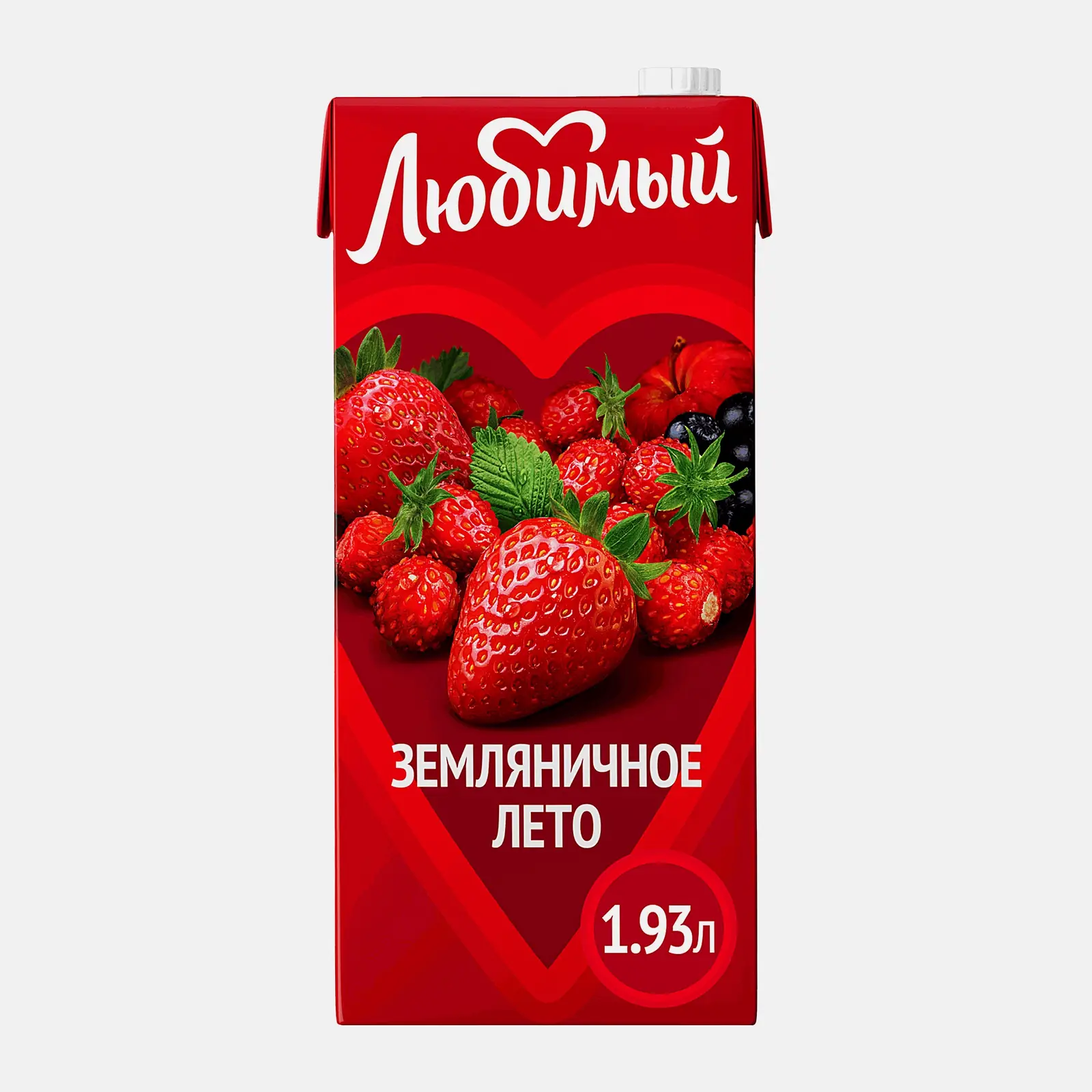 Изображение товара Напиток Любимый Земляничное лето 1.93л с натуральными соками