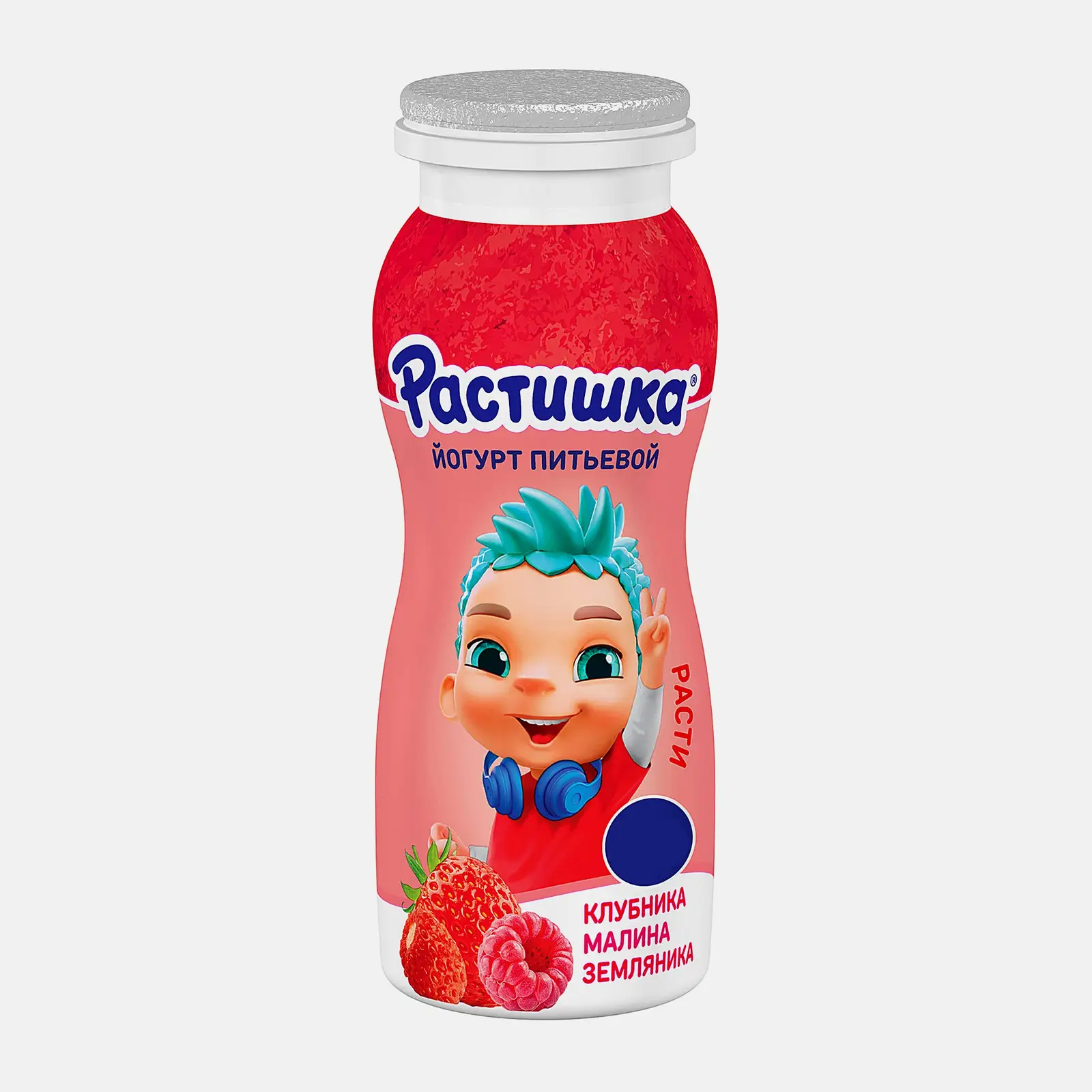 Йогурт Растишка питьевой клубника-малина-земляника 1.6% 90г