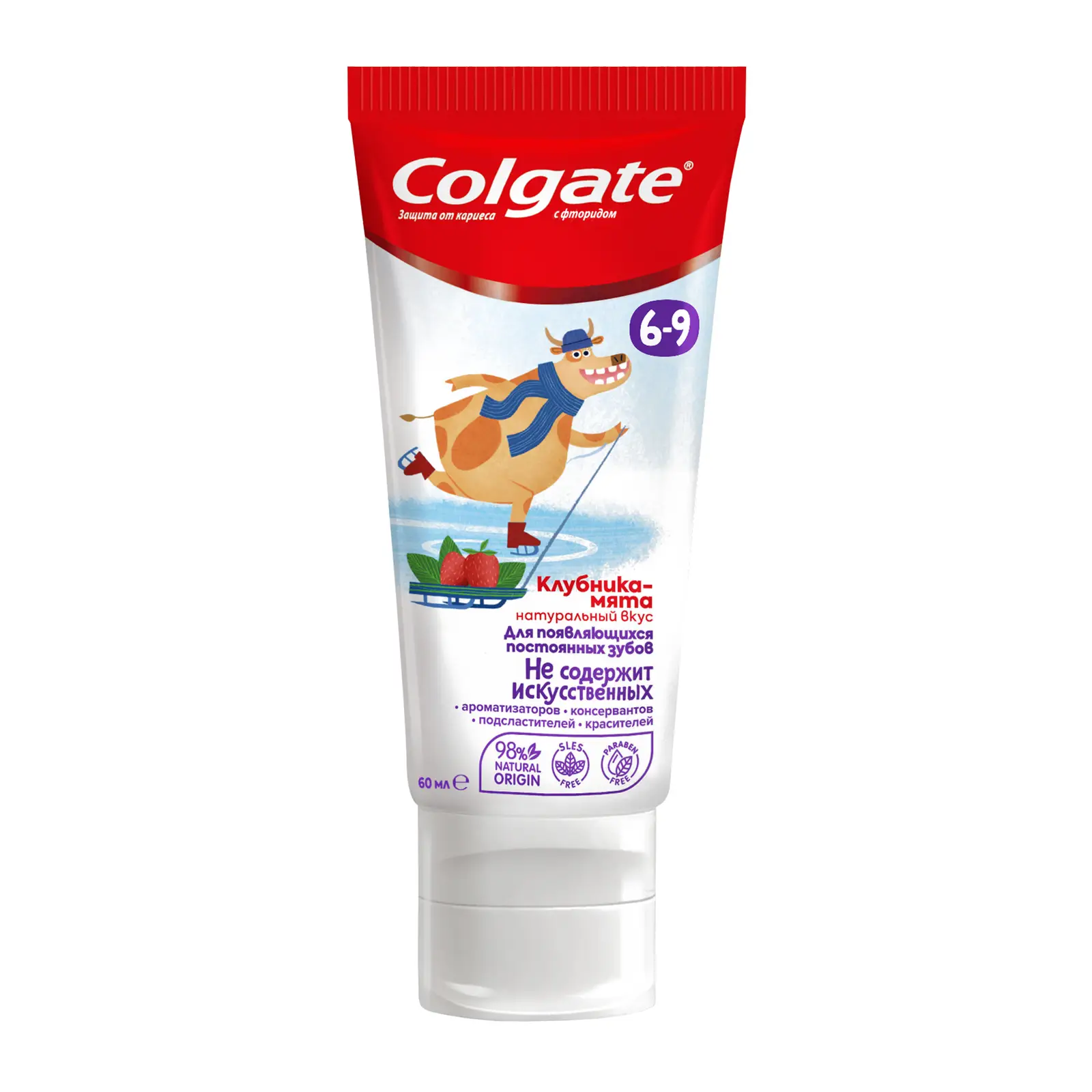 Зубная паста Colgate 6-9 Клубника-мята детская с фторидом 60мл