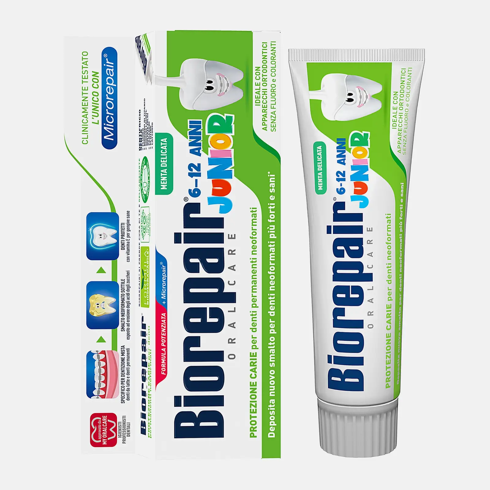 Детская зубная паста 6-12 лет Biorepair Junior 75мл