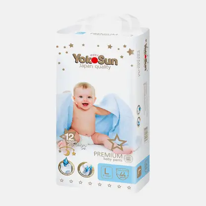 Подгузники-трусики Yokosun Premium детские L 9-14кг 44шт