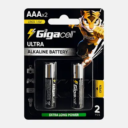Батарейки Gigacell Ultra/Магнит алкалиновые ААА 2шт