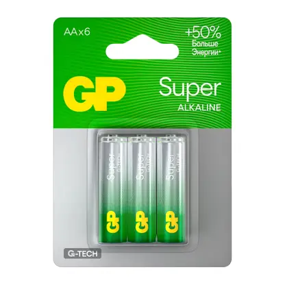 Изображение товара Батарейки GP Super AA 6шт