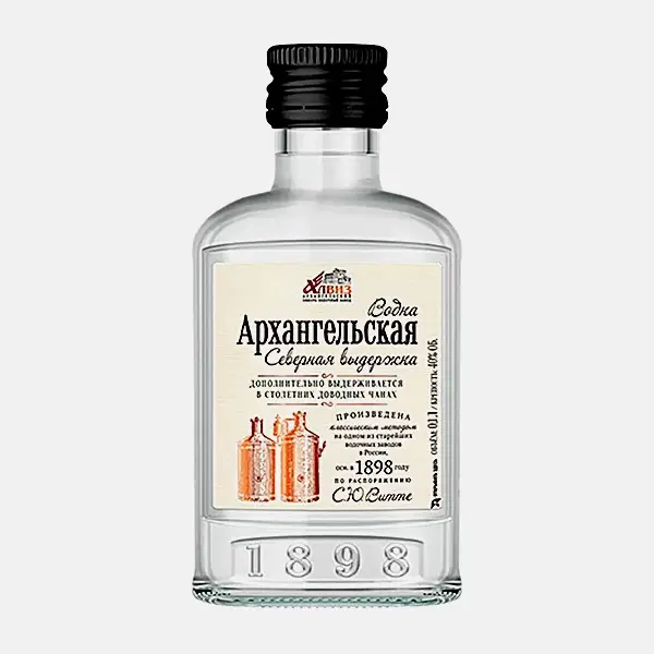 Изображение товара Водка Архангельская Северная выдержка 40% 100 мл премиальный напиток Россия
