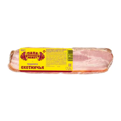 Изображение товара Грудинка Папа может Охотничья варено-копченая 300г