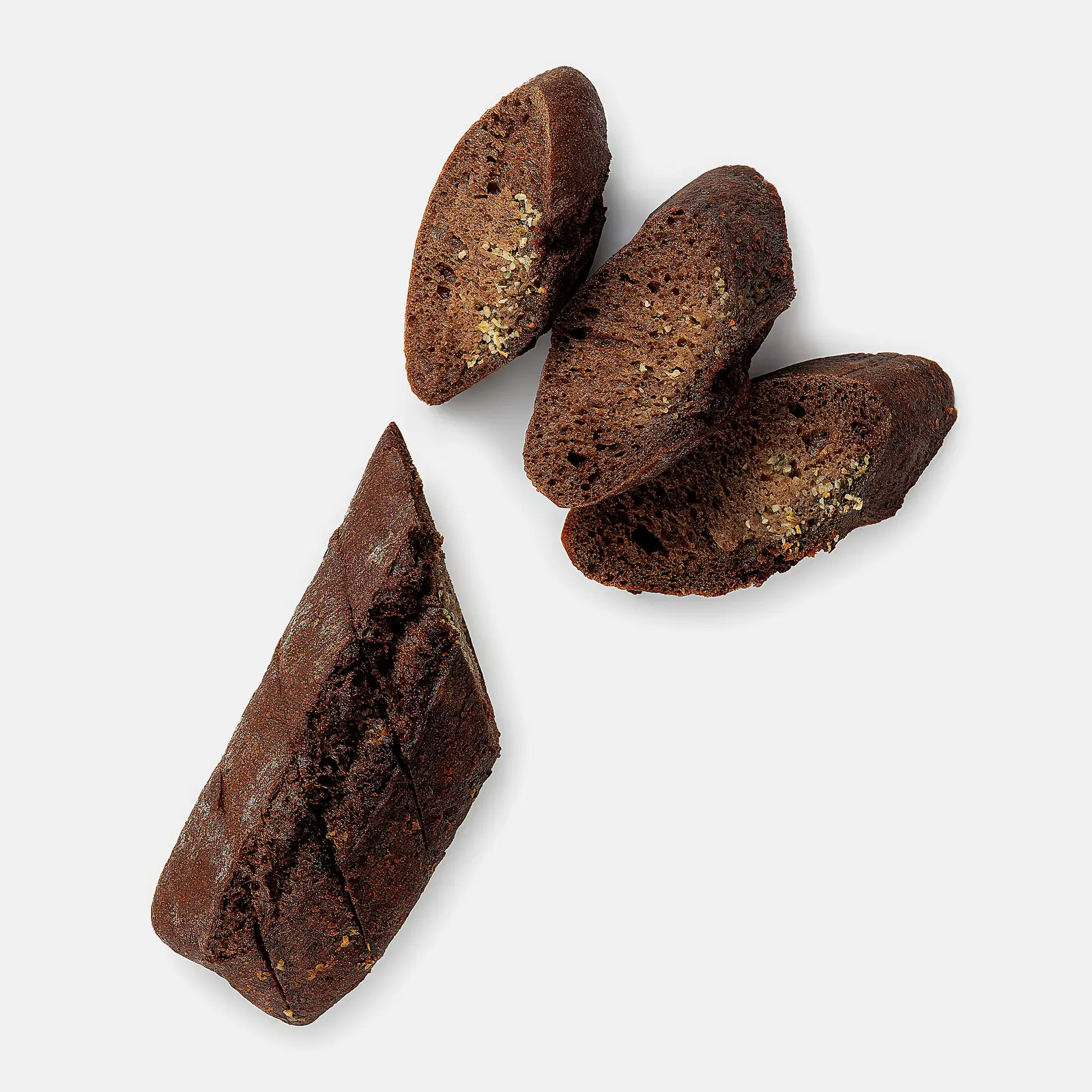 Изображение товара Половинка ржаного багета с чесночным маслом 190г Тандер