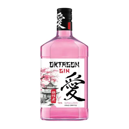 Джин Сакура розовый Oktagon 40% 500мл