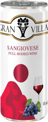 Вино Gran Villa Sangiovese красное полусухое 14% 250мл