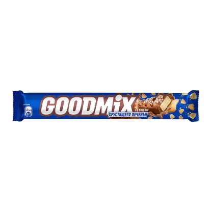 Изображение товара Шоколадный батончик печенье в хрустящей вафле Goodmix 47г
