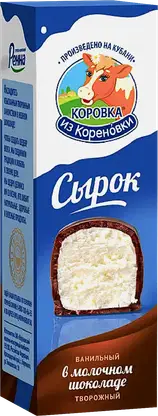 Сырок глазированный Коровка из Кореновки в молочном шоколаде 23% 50г