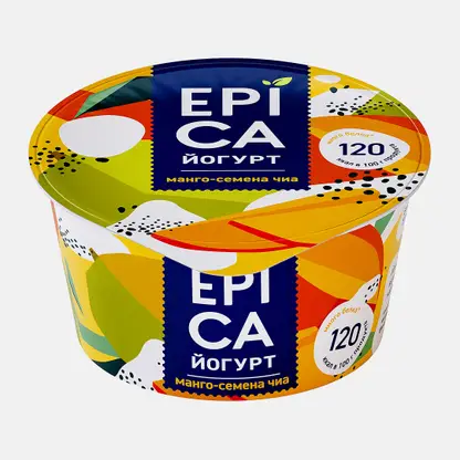 Йогурт Epica Манго семена чиа 5% 130г