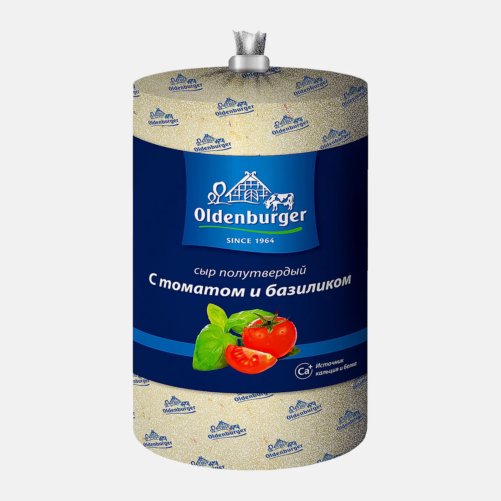Сыр с томатами и базиликом 45% весовой Oldenburger