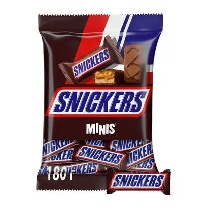 Изображение товара Конфеты шоколадные с карамелью арахисом и нугой Snickers Minis 180г
