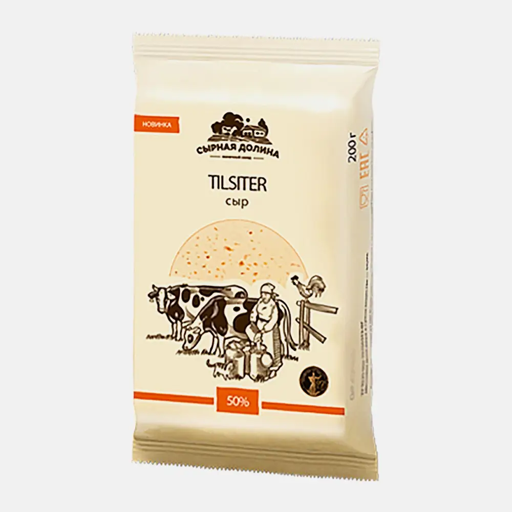 Изображение товара [Сыр] Сырная Долина Тильзитер Без добавки