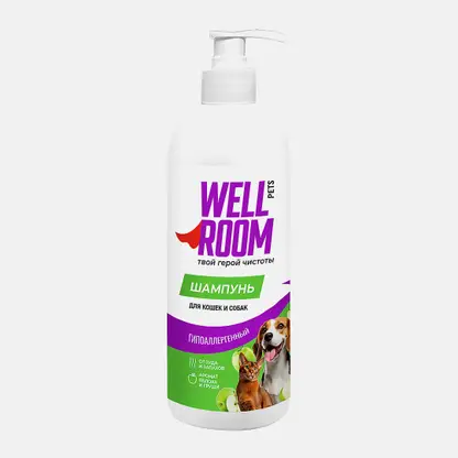 Шампунь для животных гипоаллергенный Wellroom 500мл