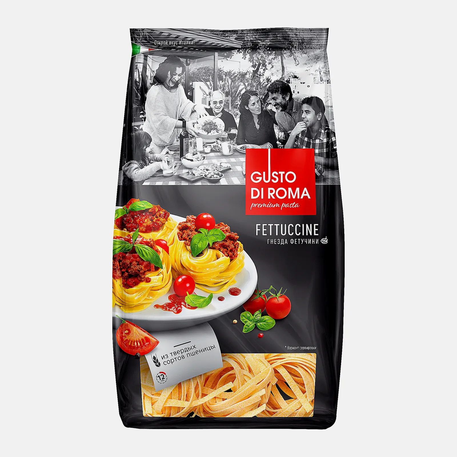 Макароны Gusto Di Roma Fettuccine Гнезда 450г - фото 5 Макароны Gusto Di Roma Fettuccine Гнезда 450г - фото 5