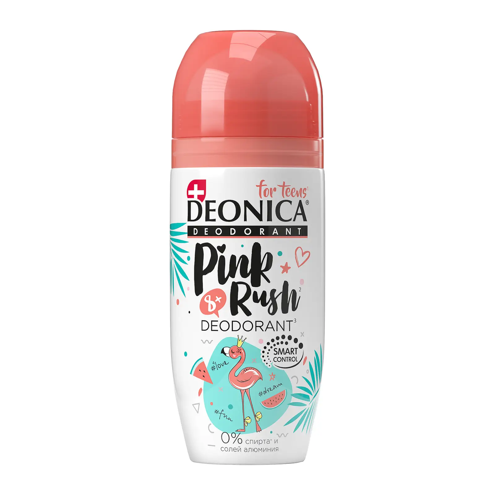 Дезодорант антиперспирант для подростков Pink Rush шариковый Deonica 50мл