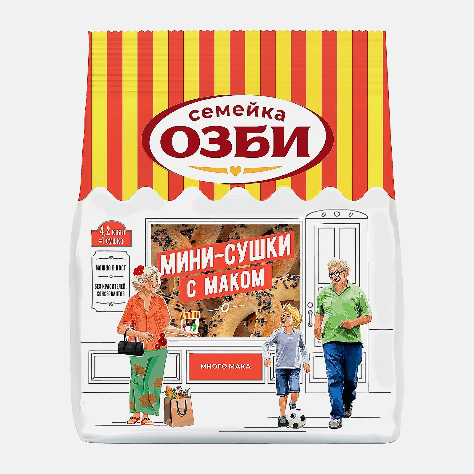 Изображение товара Мини-сушки с маком Семейка Озби 150г