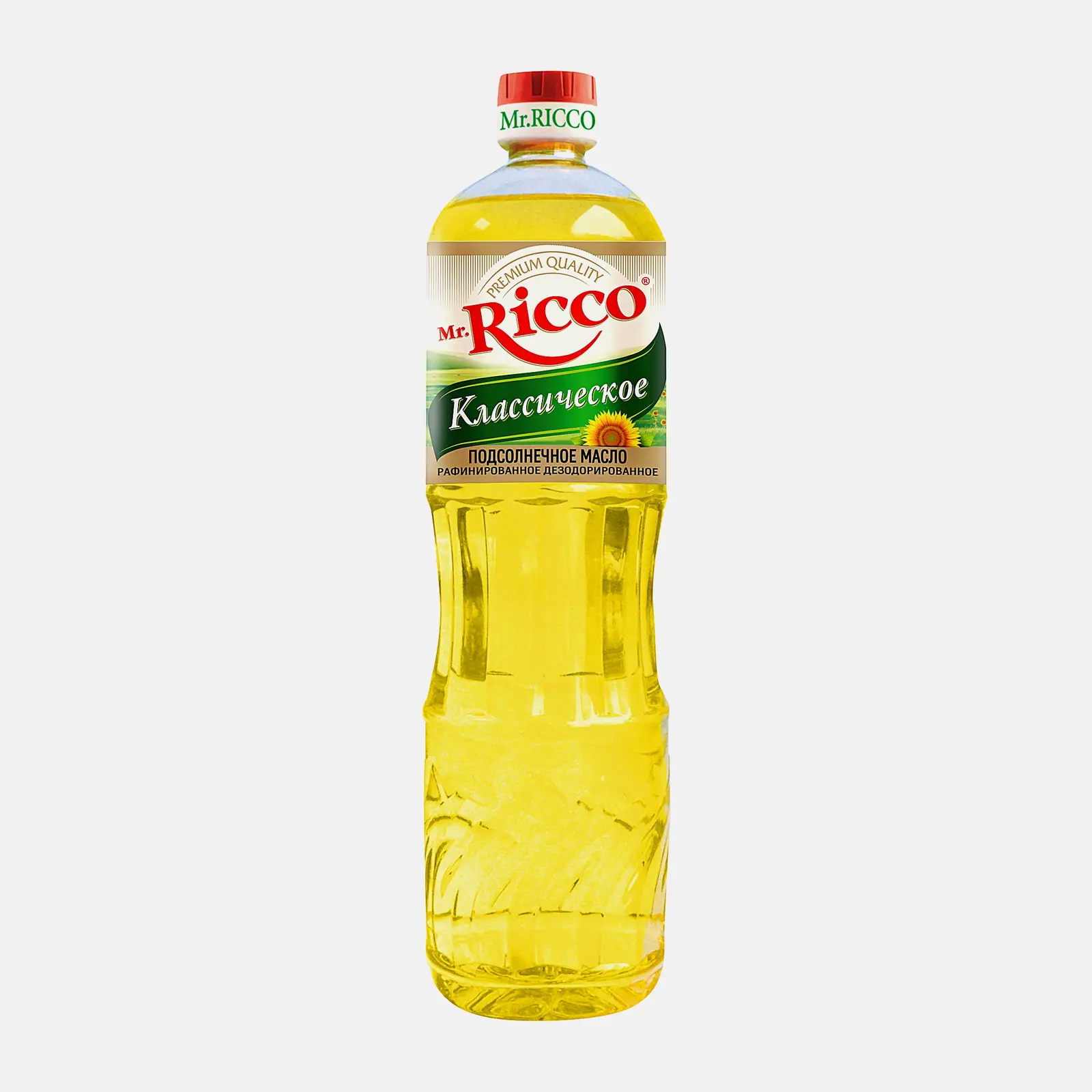 Изображение товара Масло подсолнечное Mr. Ricco 1л рафинированное дезодорированное