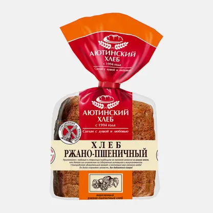 Хлеб Ржано-пшеничный половина нарезанный 330г