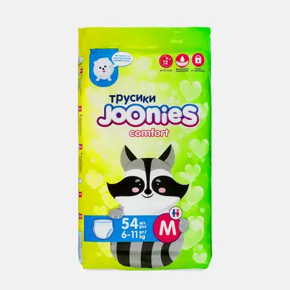 Подгузники-трусики Joonies Comfort р.M 6-11кг 54шт