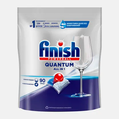 Таблетки для посудомоечных машин Finish Quantum All In 1 90шт