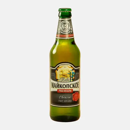 Пиво Майкопское Premium светлое фильтрованное 4.5% 500мл