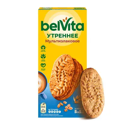 Изображение товара Печенье Утреннее Мультизлаковое Belvita 225г
