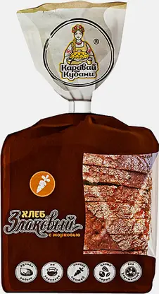 Хлеб Злаковый с морковью ржано-пшеничный Краснодарский хлебозавод №6 250г