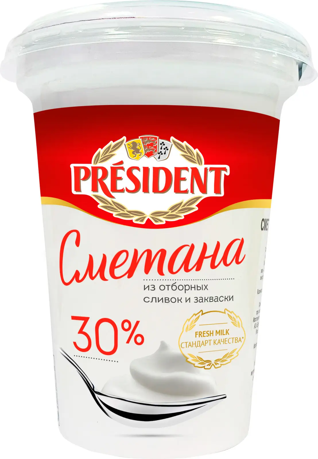 Сметана President 30% 350г — в каталоге на сайте сети Магнит | Краснодар