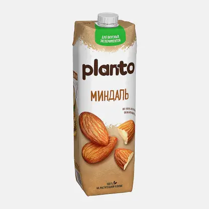 Напиток Planto Almond миндальный обогащенный кальцием ультрапастеризованный 1.2% 1л