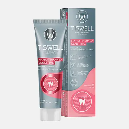 Зубная паста Tiswell реминерализующая с наногидроксиапатитом 110мл