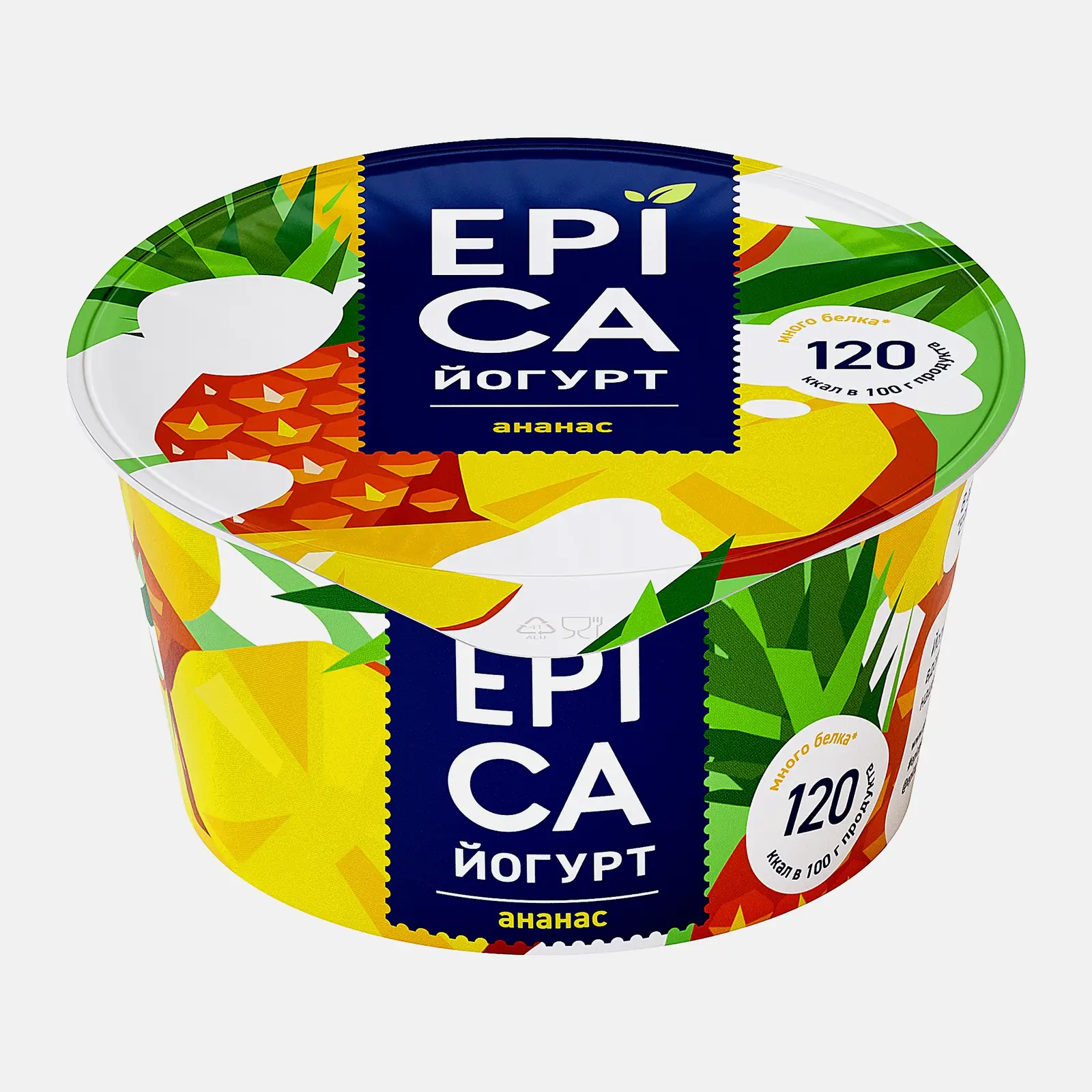 Йогурт Epica с ананасом 4.8% 130г