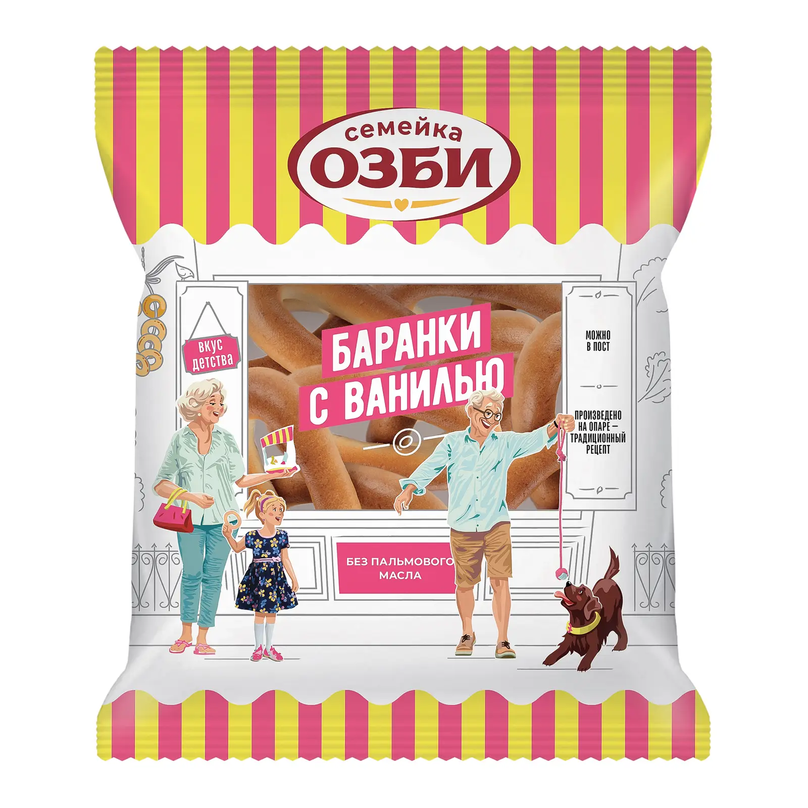 Изображение товара Баранки с ванилью Семейка Озби 220г