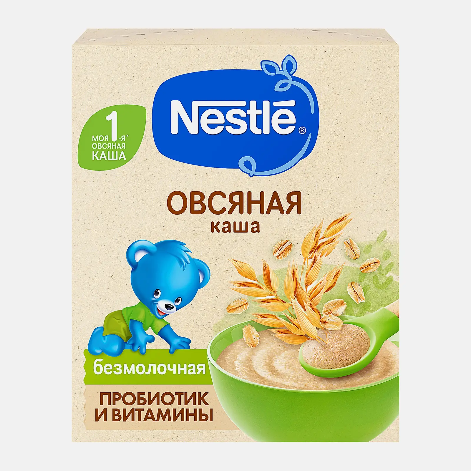 Каша детская безмолочная овсяная с 5 месяцев Nestle 200г Каша детская безмолочная овсяная с 5 месяцев Nestle 200г